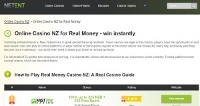 Online Casino NZ for Real Money