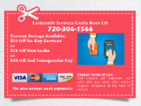 Locksmith Services Castle Rock CO