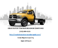 CEDAR RAPIDS TOWING & ROADSIDE ASSISTANCE