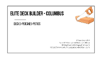 Elite Deck Builders - Columbus