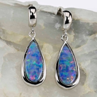 australian opal earrings