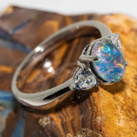 australian opal rings