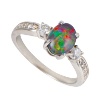 australian opal rings