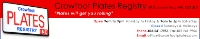 Crowfoot Plates Registry Inc