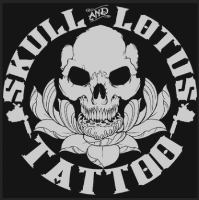 Skull and Lotus Tattoo