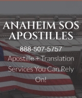 Anaheim SOS Apostilles