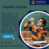 A Level Physics Tuition with JC Physics Tutor