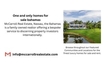 One and only homes for sale bahamas