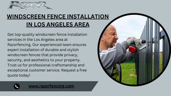 Windscreen fence installation in los angeles area