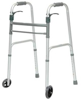 Folding Walker Trigger Release w/ 5 Wheels Adult