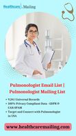 How can the Pulmonologist Email List improve my marketing metrics?