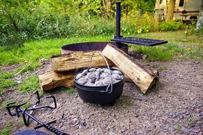 Playing Outdoors With Woody Craft Kitchen Setup