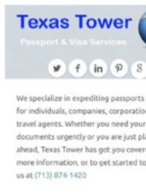 Texas Tower Passport & Visa Services