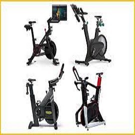 freebeat™ Lit Bike Space Black Exercise Bike | Stationary Bike