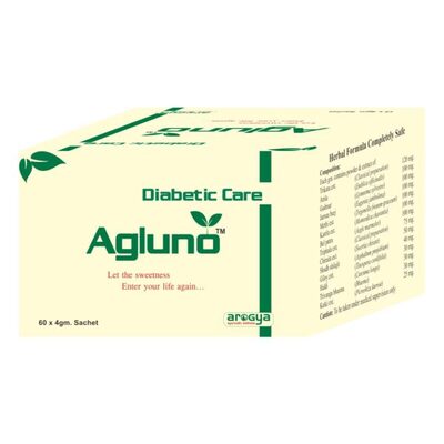 Arogya's Agluno powder for diabetic care, Arogya formulations