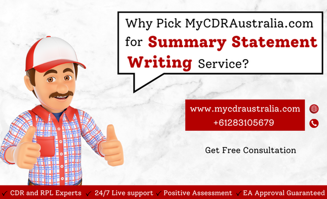 Why Pick MyCDRAustralia.com for Summary Statement Writing Service?